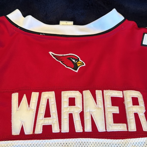 Kurt Warner Arizona Cardinals Reebok Jersey XXL White Jersey Sewn Letters/Number - Picture 8 of 8